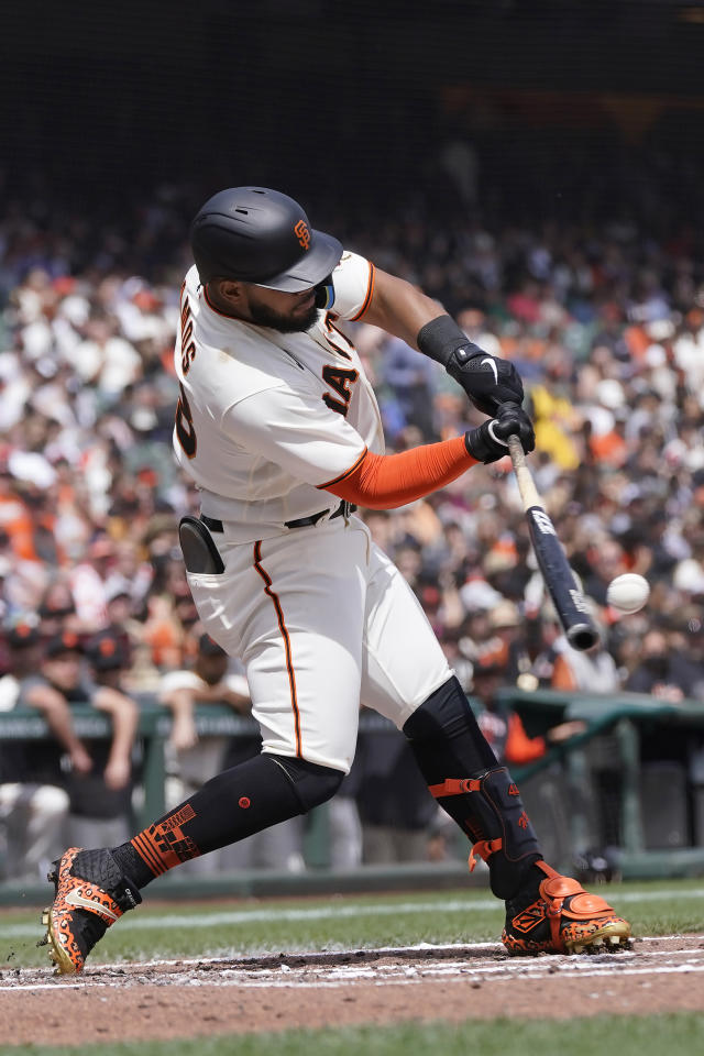 Giants' Heliot Ramos snags first MLB double, RBI against Marlins