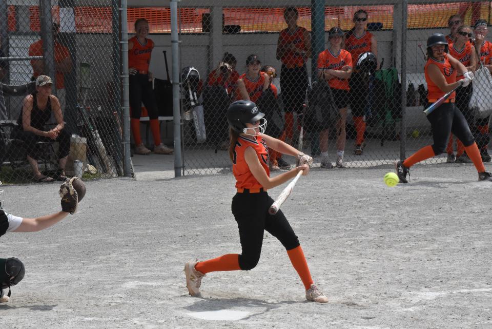 Jonesville's Abby Gutowski earned honorable mention All-Conference honors for softball.