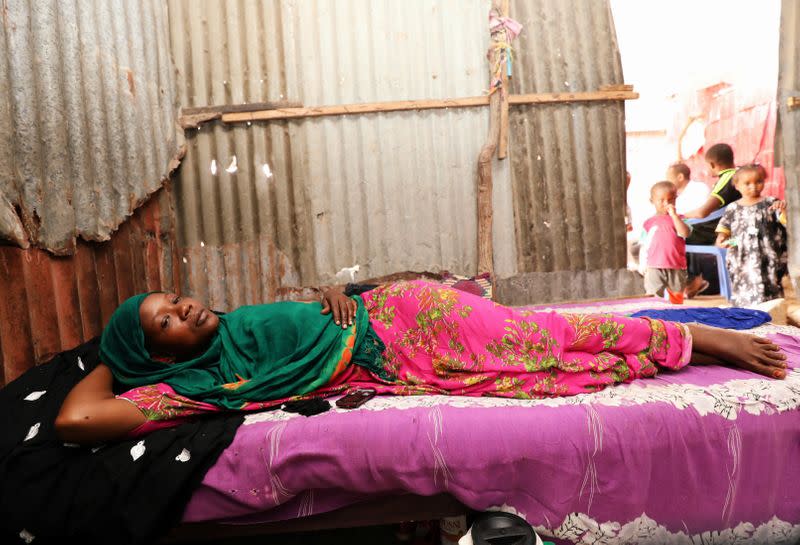 Kadija Mohamed Sidow is seen during a Reuters interview at her house in Mogadishu