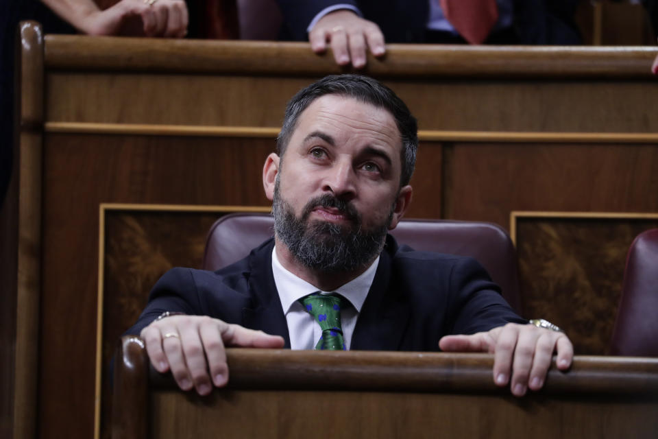 El líder de Vox, Santiago Abascal.