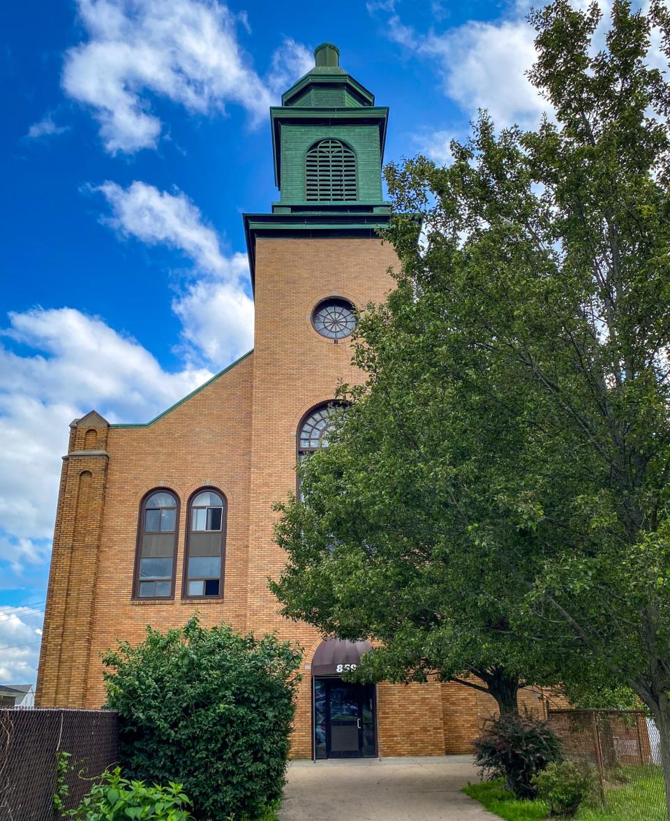 The former St. Roch's Church on Pine Street was closed in 1982 and is now apartments.
