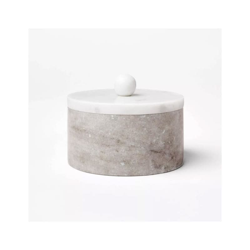 Round Marble Decorative Box