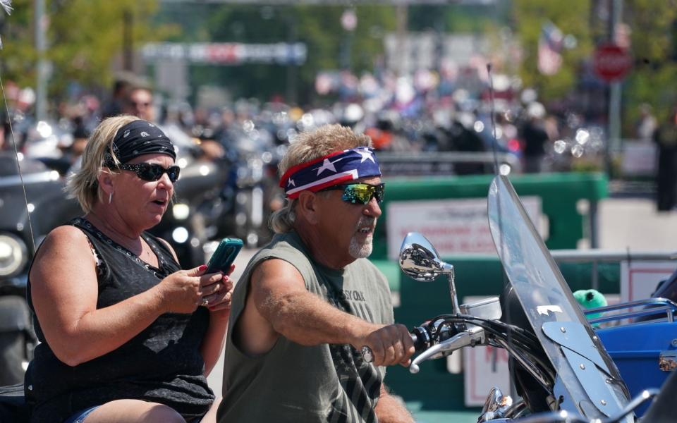 Motorcyclists attend the 80th Annual Sturgis Motorcycle Rally - Bryan R Smith/AFP