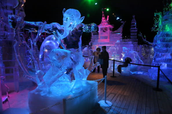 Snow & Ice Sculpture Festival in Brugge