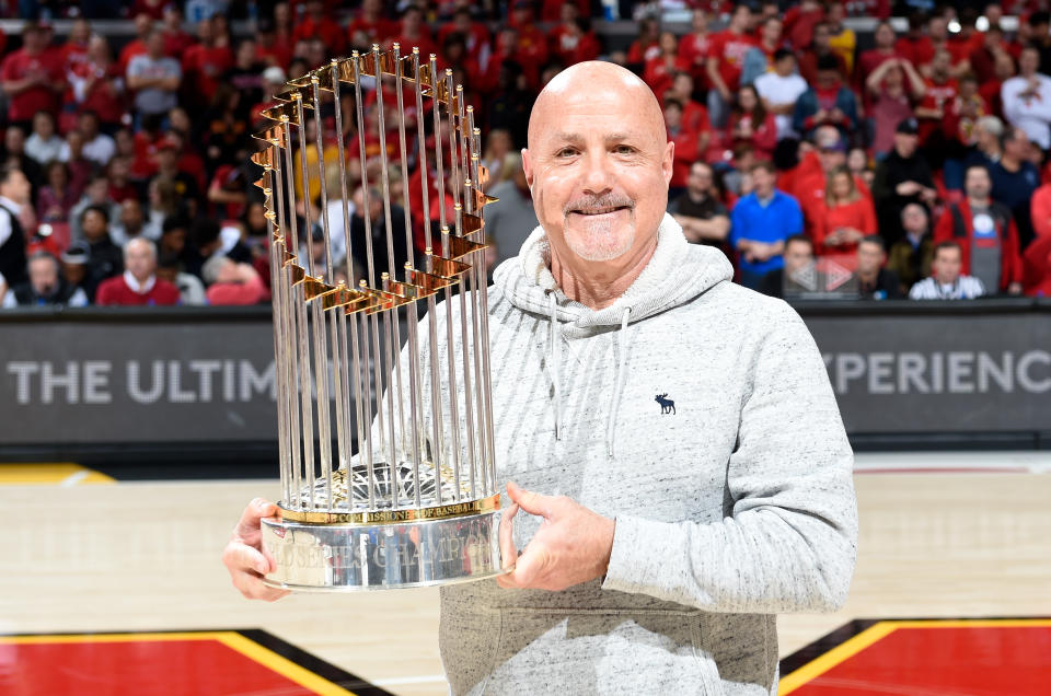 The Washington Nationals have agreed to a three-year contract extension with general manager Mike Rizzo. (Photo by G Fiume/Maryland Terrapins/Getty Images)