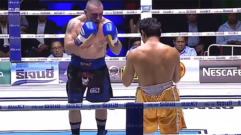 Daghio during the fateful bout. Image: Supplied