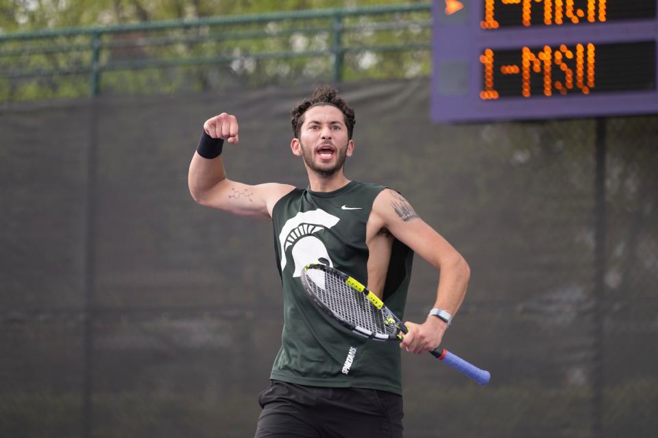MSU sophomore Ozan Baris, from Okemos, won Big Ten player of the year as is the No. 9-ranked singles player nationally.