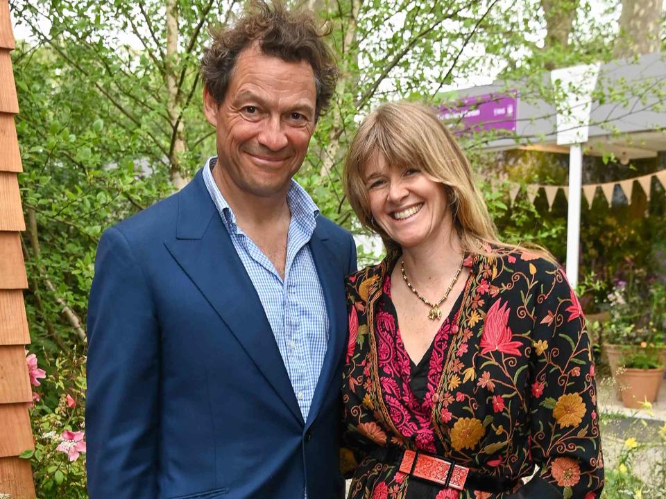 <p>Dave Benett/Getty</p> Dominic West and Catherine West at the RHS Chelsea Flower Show 2023 on May 22, 2023 in London, England. 