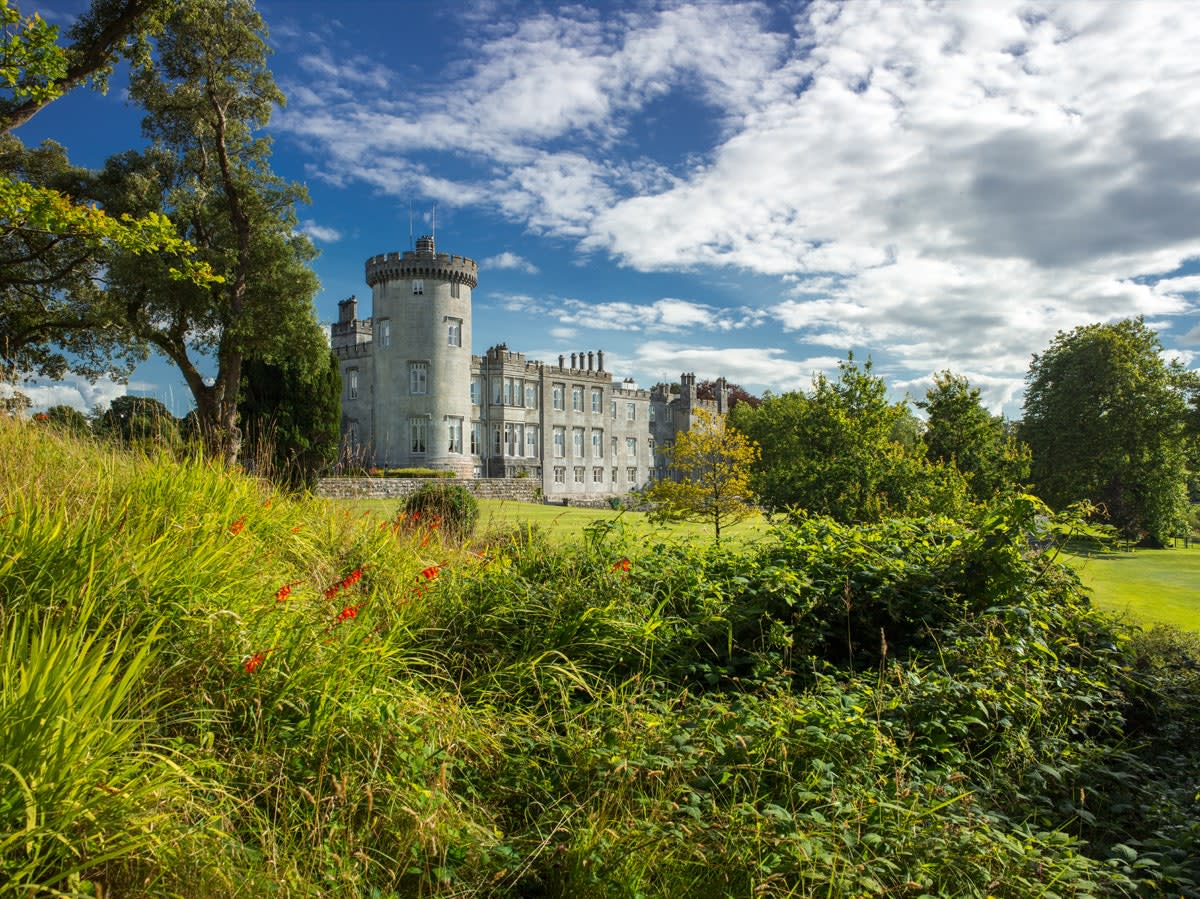 The view to Dromoland Castle. Courtesy of Dromoland Castle.