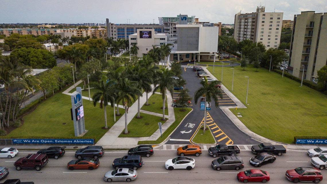 View of the Miami Dade College - Hialeah campus at 1780 W 49th Street in Hialeah on May 5, 2022