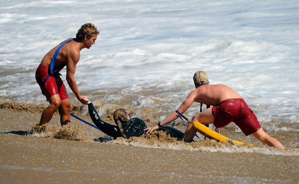 Pacific Storm Brings High Surf To Southern California