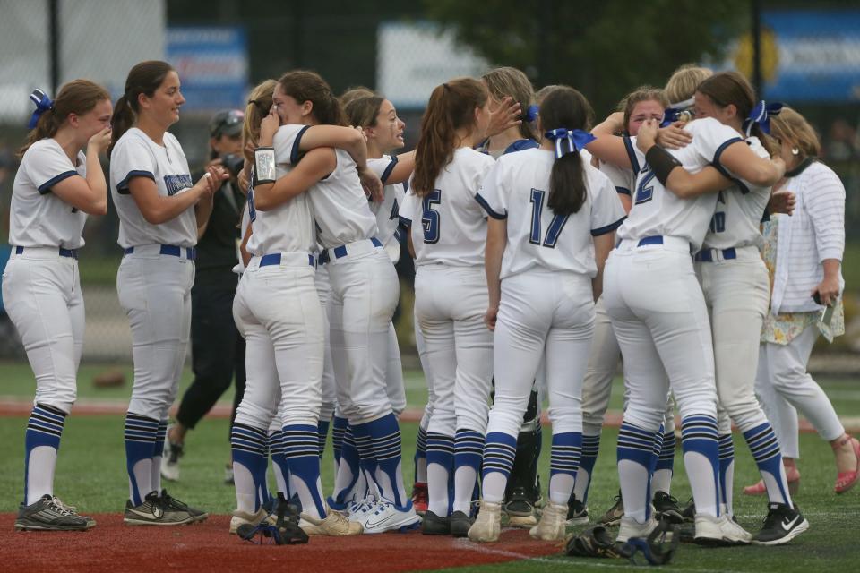 Deposit-Hancock defeats Oriskany 8-1 in the NYSPHSAA Class D Championship at Moriches Athletic Complex in Moriches on Saturday, June 11, 2022.