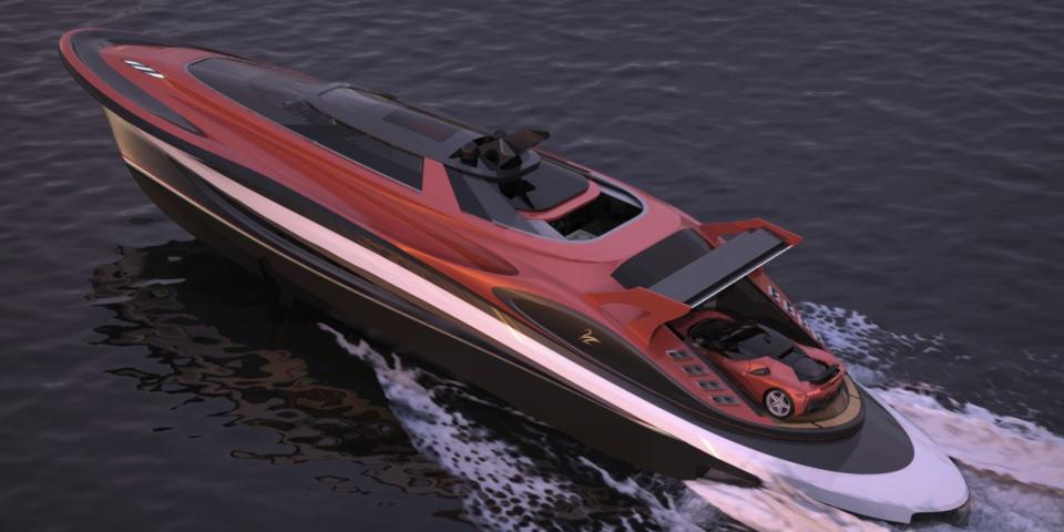 Lazzarini Design Studio unveiled its Gran Turismo Mediterranea yacht in 2021.