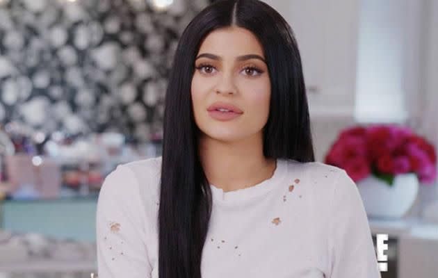 Kylie feels older than 19 due to having to grow up so fast and being in the public eye. Source: E!