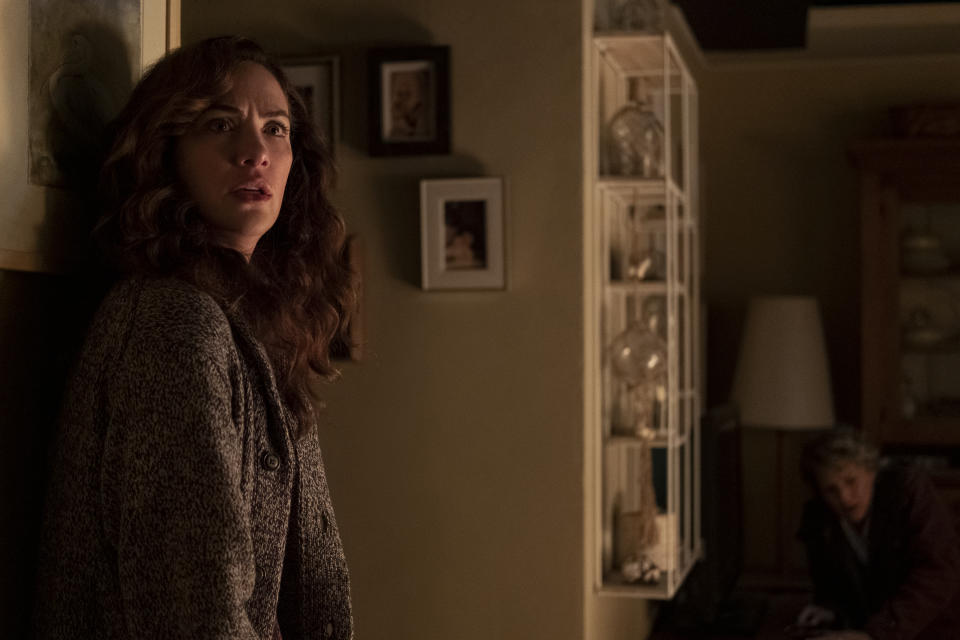 Still of woman in Midnight Mass. Image via Netflix