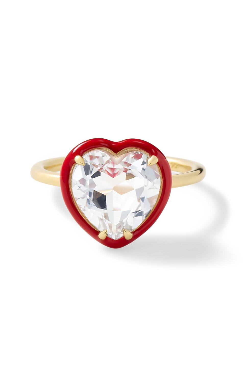 7) Heart Cocktail Ring