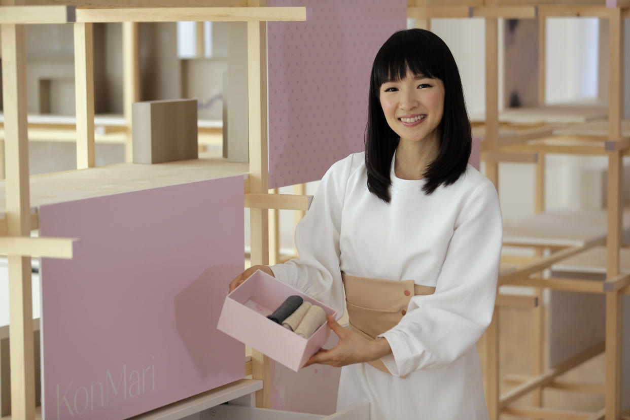 Marie Kondo's first book in the U.S.,&nbsp;<i>The Life-Changing Magic of Tidying Up</i>, made The New York Times best seller list. (Photo: ASSOCIATED PRESS)