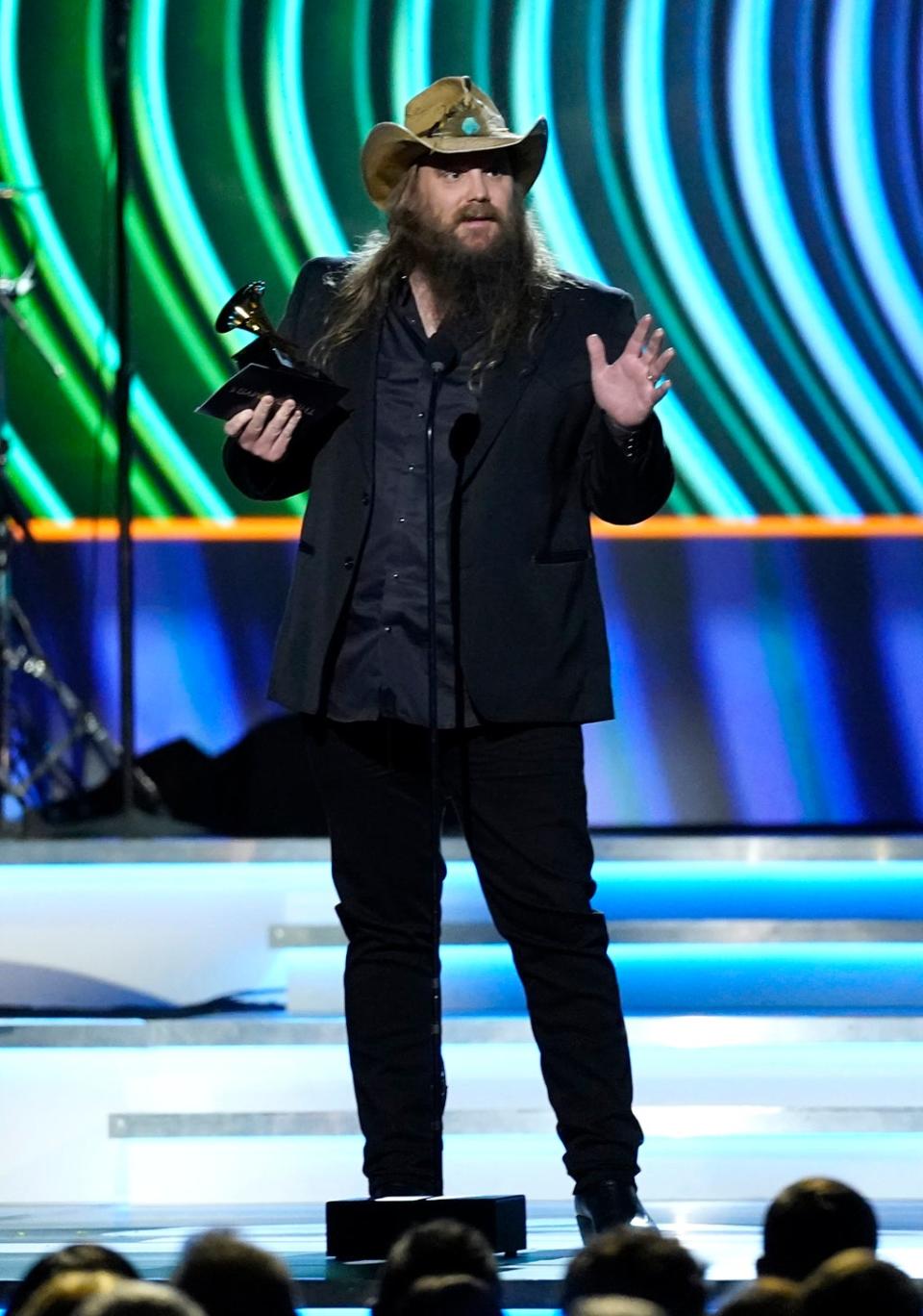 Chris Stapleton won a Grammy for his song ‘You Should Probably Leave’ (AP)