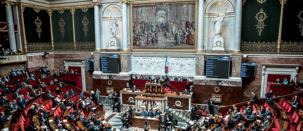 L'atmosphère était tendue ce jeudi dans l'hémicycle. (Photo d'illustration).  - Credit:ARTHUR NICHOLAS ORCHARD / Hans Lucas / Hans Lucas via AFP