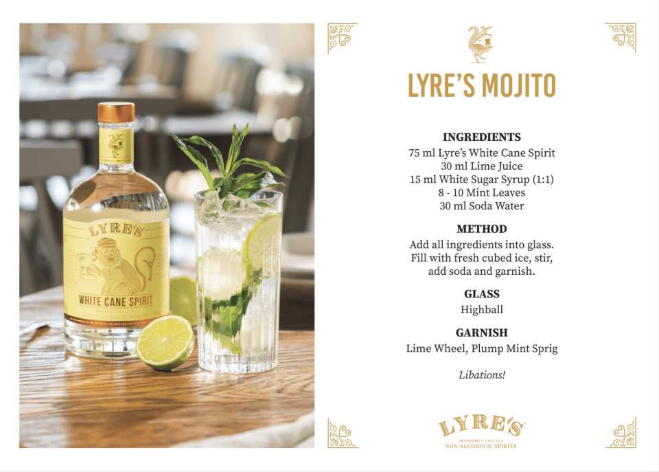 How to make a Lyre's Mojito. Source: Supplied/Lyre's