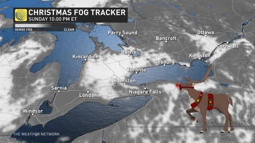 Southern Ontario fog tracker