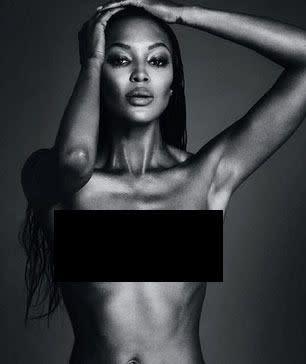 Naomi Campbell caption the image: #freethenipple