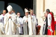 Pope Francis leads a Mass for the canonisation of five persons at the Vatican