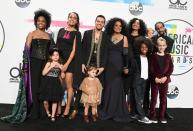 <p>Diana Ross and her entire family celebrated her career when the American Music Awards honored her with a Lifetime Achievement Award in 2017. Joining her on the red carpet were her five children and five grandchildren. </p>