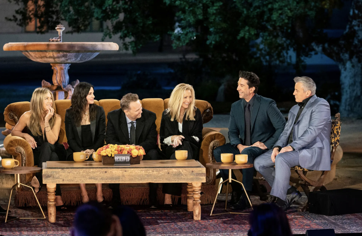 The gang back together for Friends: The Reunion. (Photo: Terence Patrick/HBO Max)