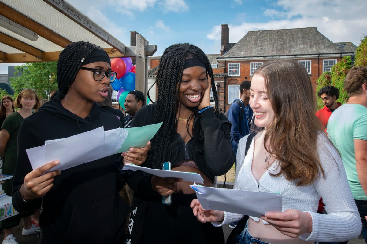 Results day: Students at LaSWAP Sixth Form Consortium in North London  (LaSWAP Sixth Form Consortium)