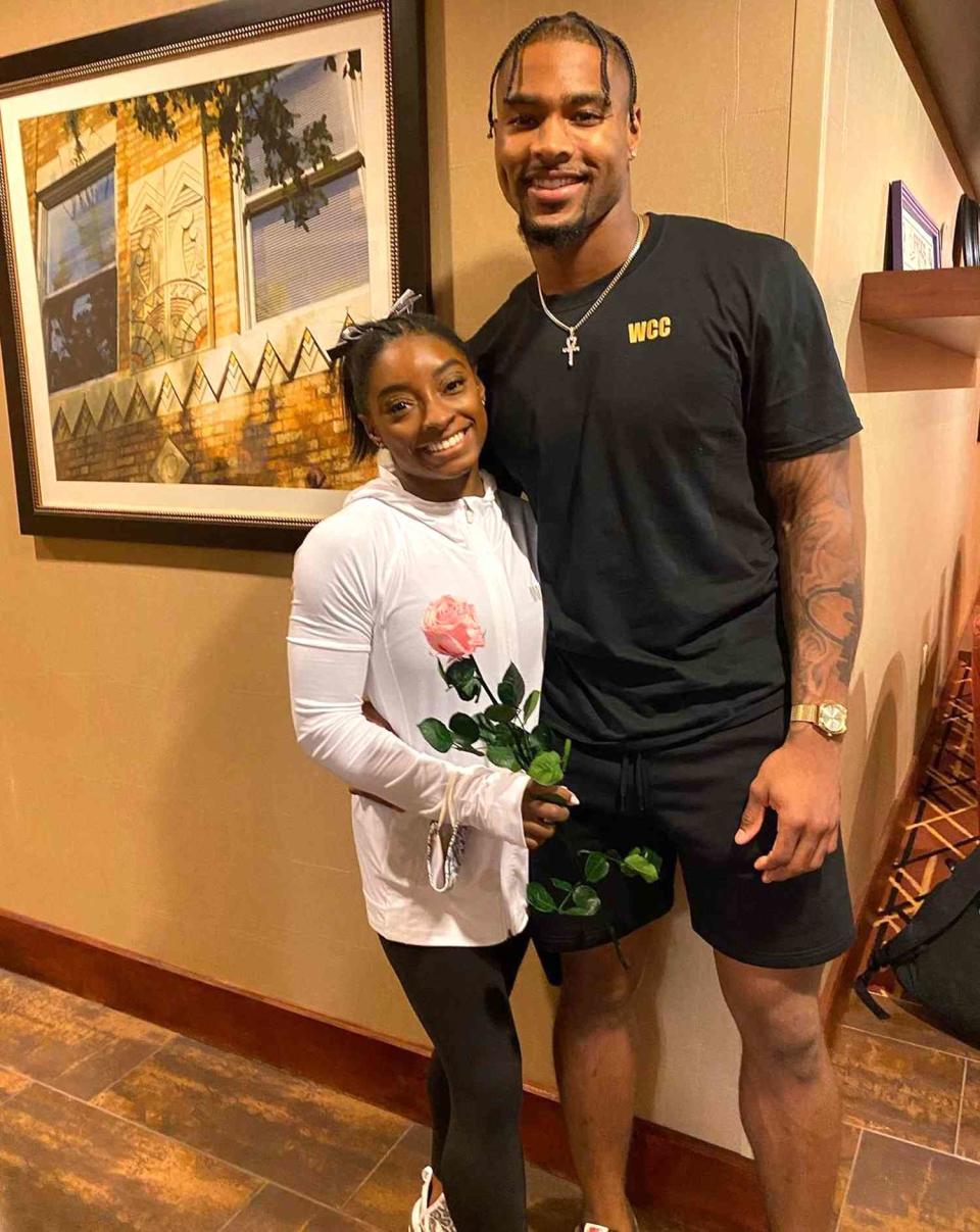 Simone Biles; Jonathan Owens