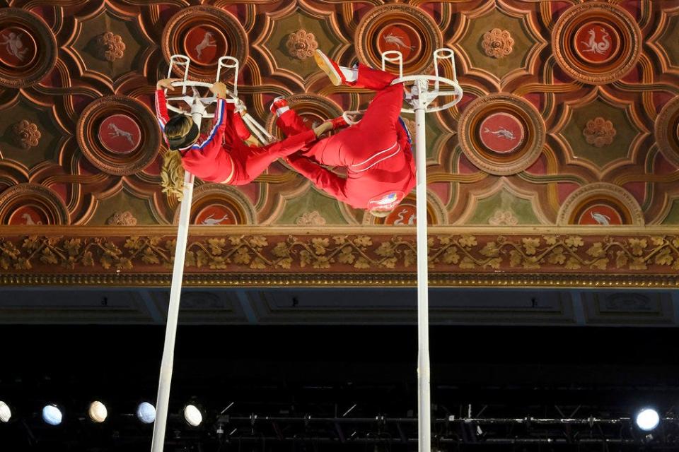 The episode also saw the return of two familiar faces: father-daughter stunt duo The Nerveless Nocks. The pair came back after previously competing on "America's Got Talent: Extreme," where they weren't able to compete in the finals due to the father falling ill.