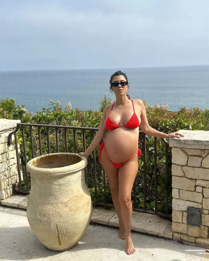 Kourtney Kardashian during pregnancy
