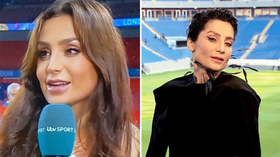 Nadia Nadim was forced to abandon her role on ITV's broadcast of the FIFA World Cup after learning of her mother's tragic death. Pic: Instagram