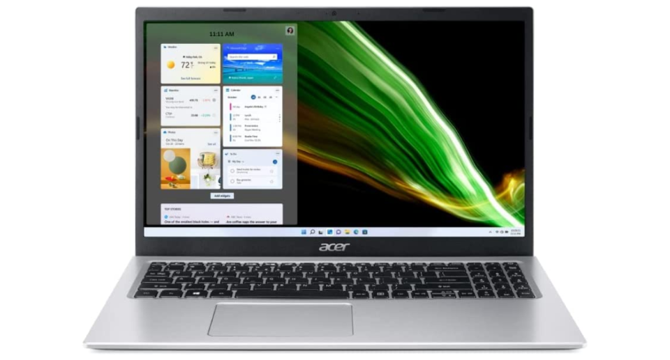 Notebook Acer Aspire A315-58-573P, CI5 1135G7, 8GB, 256GB SDD, (Intel Iris X Graphics) Windows11. 15,6” LED FHD PRATA. Foto: Divulgação/Amazon