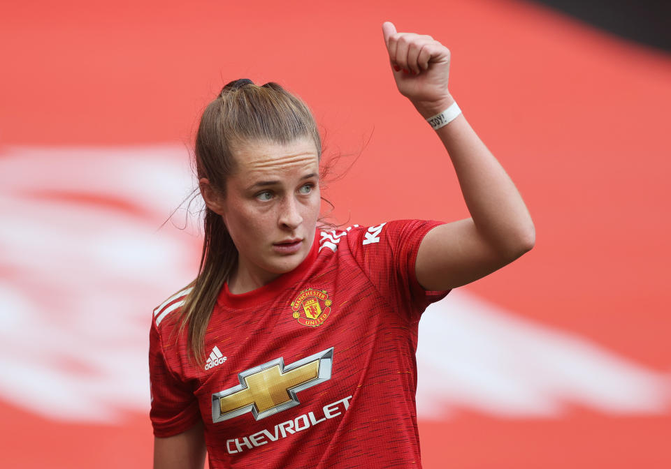 Exciting forward Ella Toone is hoping to build on her debut goal for the Lionesses in upcoming clashes against France and Canada © Action Images via Reuters