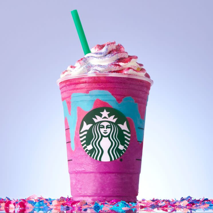 Starbucks’ Unicorn Frappuccino.