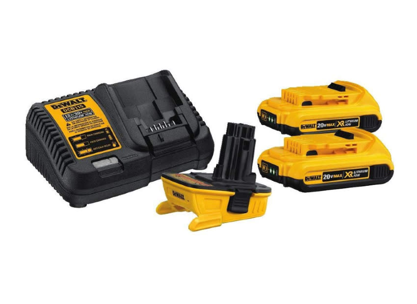 Keep your power tools working with these power packs and adapters. (Photo: Amazon)