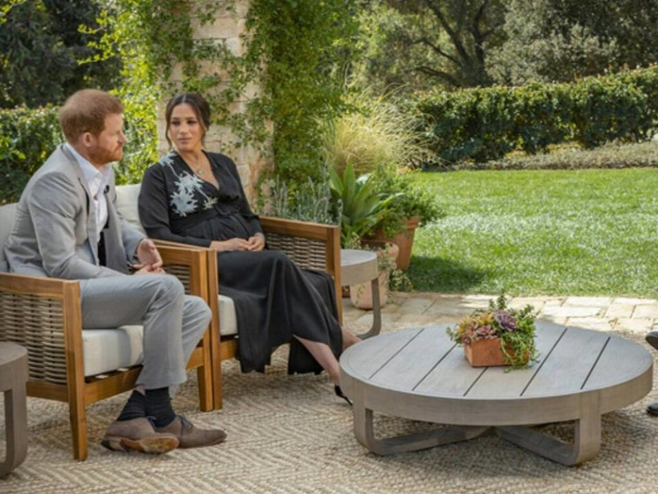 Prinz Harry und Herzogin Meghan beim Interview mit Oprah Winfrey. (Bild: imago/ZUMA Press)