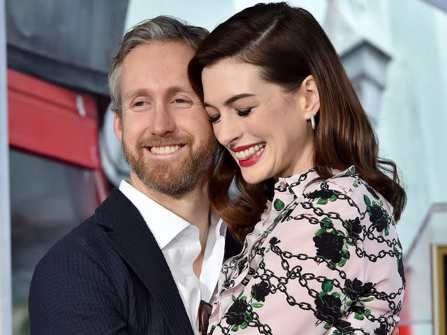 <p>Axelle/Bauer-Griffin/FilmMagic</p> Adam Shulman and Anne Hathaway in Hollywood, California, on May 9, 2019