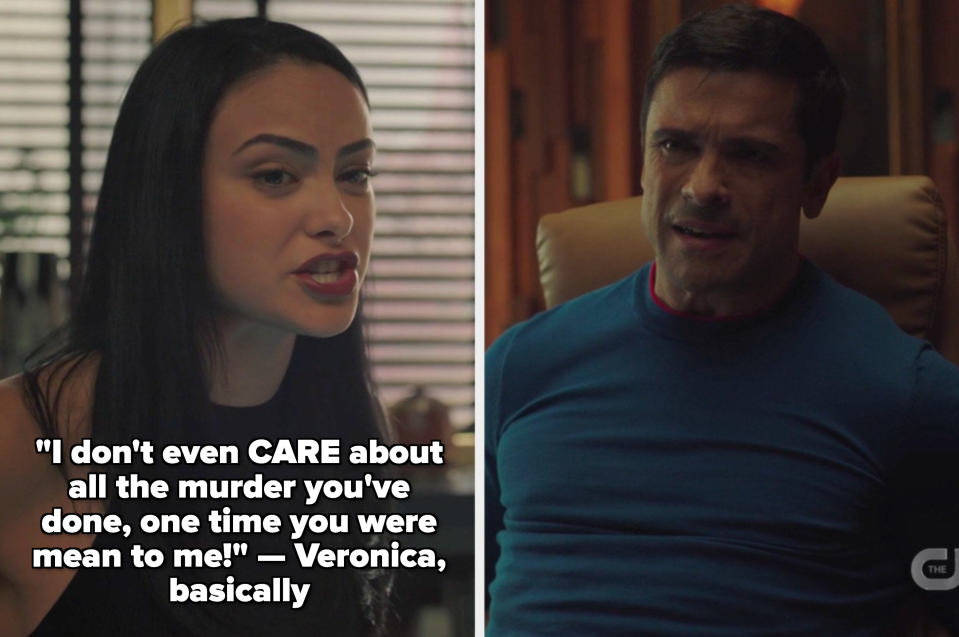 Veronica talking to hiram