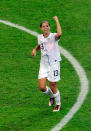 2. Alex Morgan's teammates nicknamed the 23-year-old star "Baby Horse," which refers to Morgan's young age and galloping footwork on the field. (Getty Images)