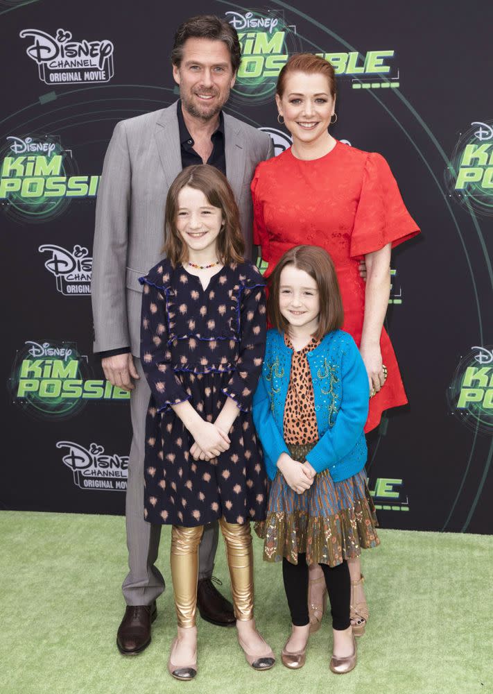 Alyson Hannigan and family