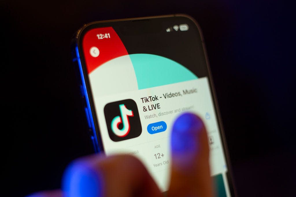 The TikTok short-form video hosting service application is seen on a mobile device in this illustration photo taken on 14 March, 2024.