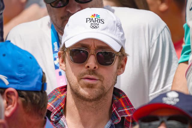 <p>AbacaPress / SplashNews.com</p> Ryan Gosling seen at the Chateau de Versailles on Aug. 4, 2024 during the Paris Olympics