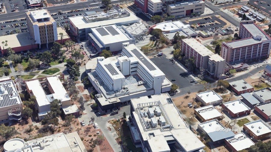 Google Earth photo of UNLV Lee Business School