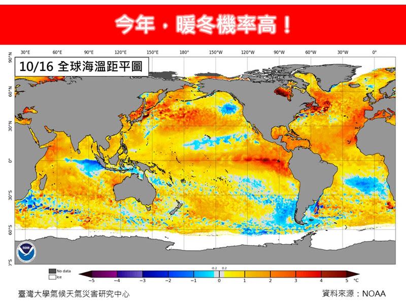 林得恩分析，「今年，暖冬機率高！」（圖／翻攝自林老師氣象站）