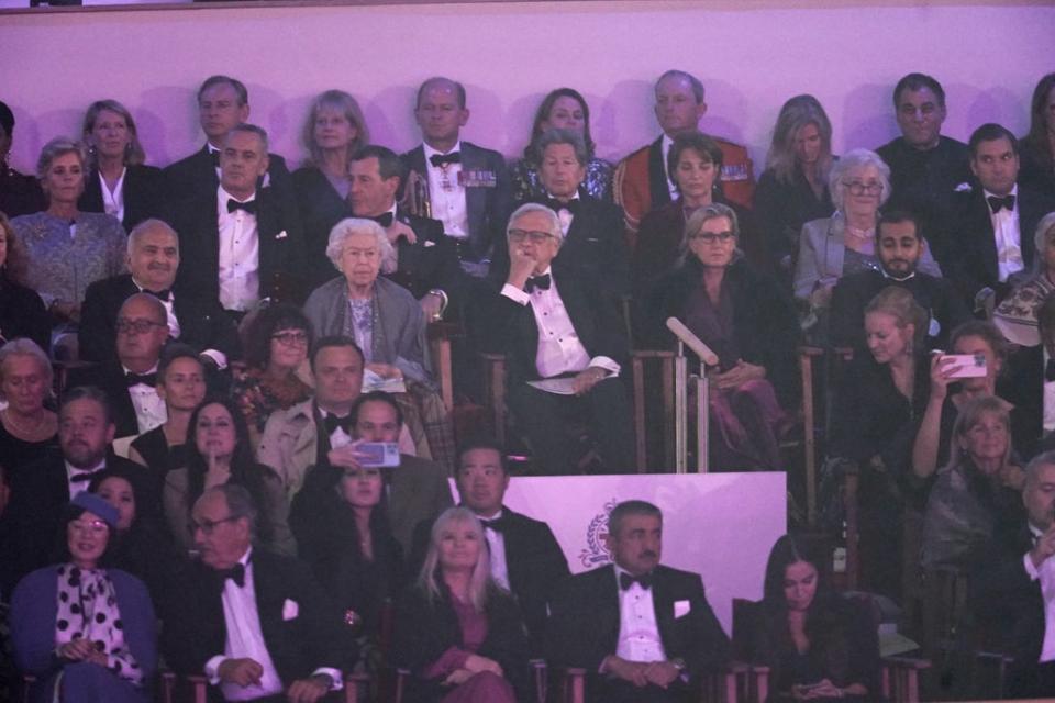 The Queen watches the show (Steve Parsons/PA) (PA Wire)