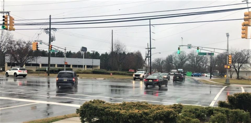 A view of the North Delsea Drive and Donald Barger Boulevard intersection in Glassboro. PHOTO: Jan. 9, 2024.