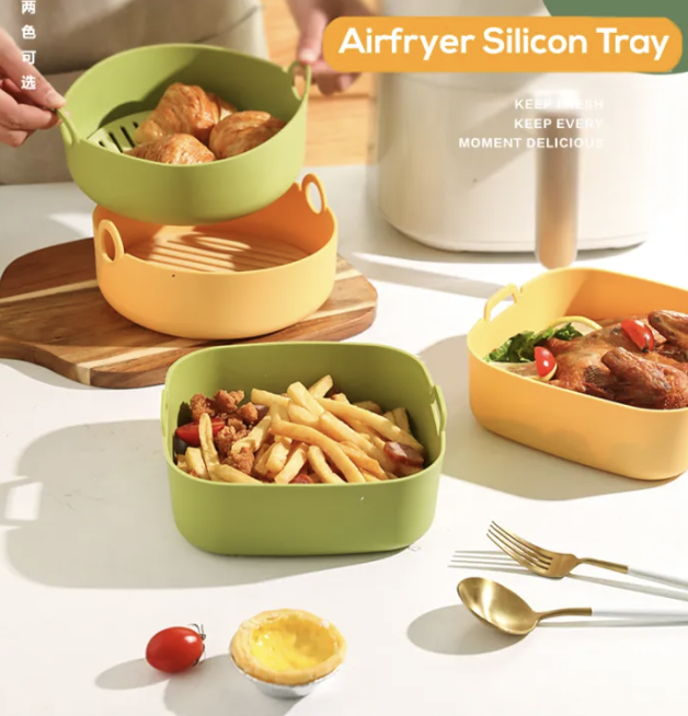 Air fryer Silicon Tray Bowl Basket. (PHOTO: Lazada Singapore)